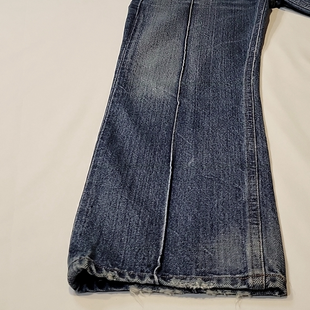 Citizens of humanity Gia ankle straight leg size 25 indigo blue pin tuck rigid - Picture 3 of 16